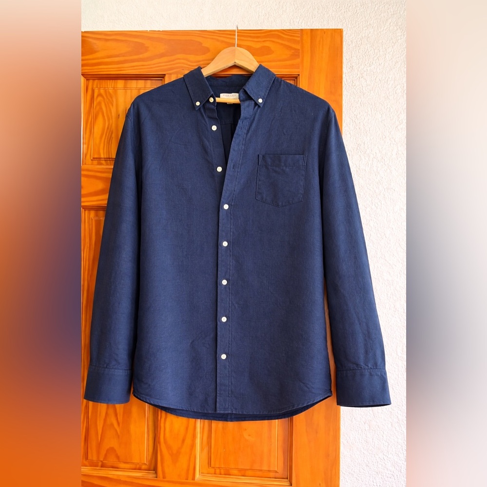 Sonoma Men's Navy Button-Down Shirt
